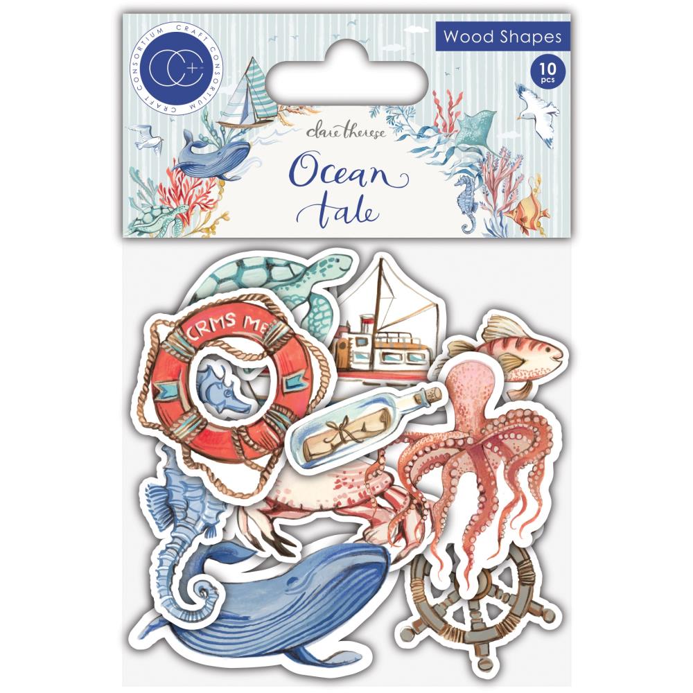 Craft Consortium Laser-Cut Wooden Shapes - Ocean Tales - Crafty Divas