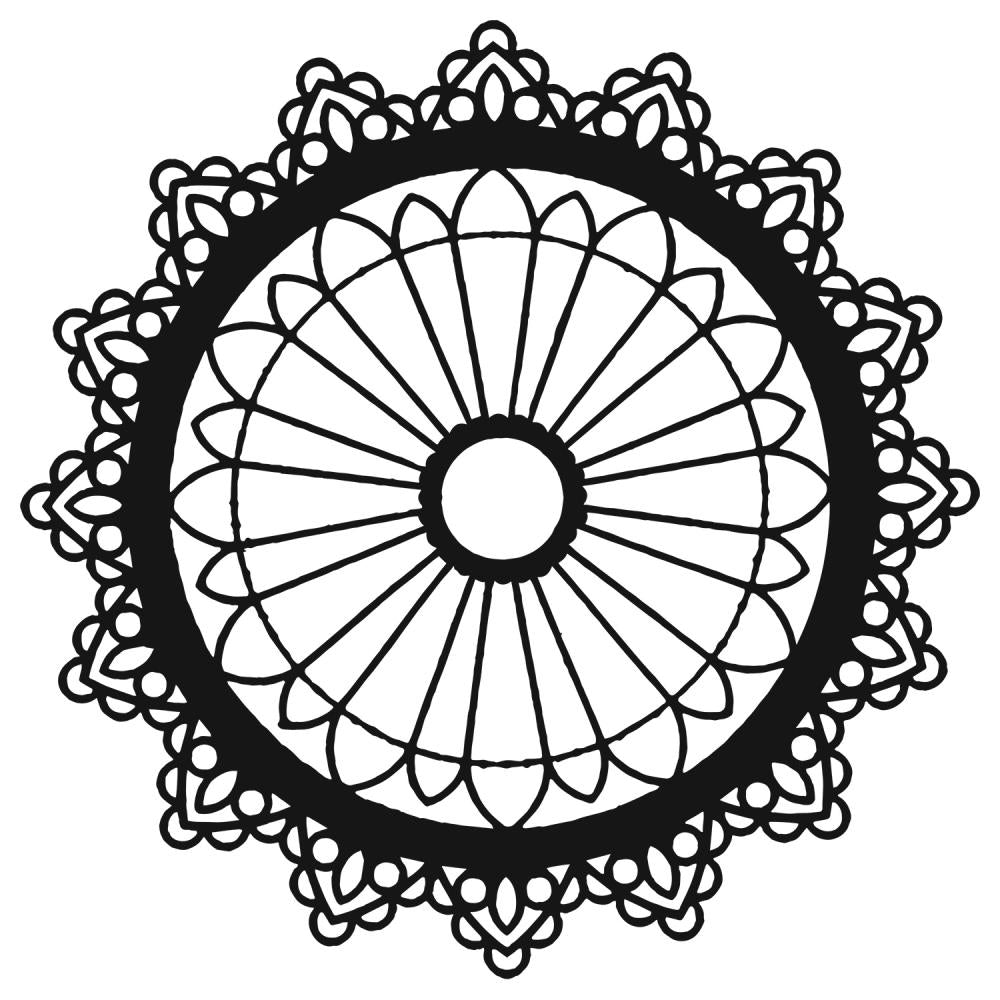 Crafter's Workshop Template 12X12 - Petal Mandala - Crafty Divas