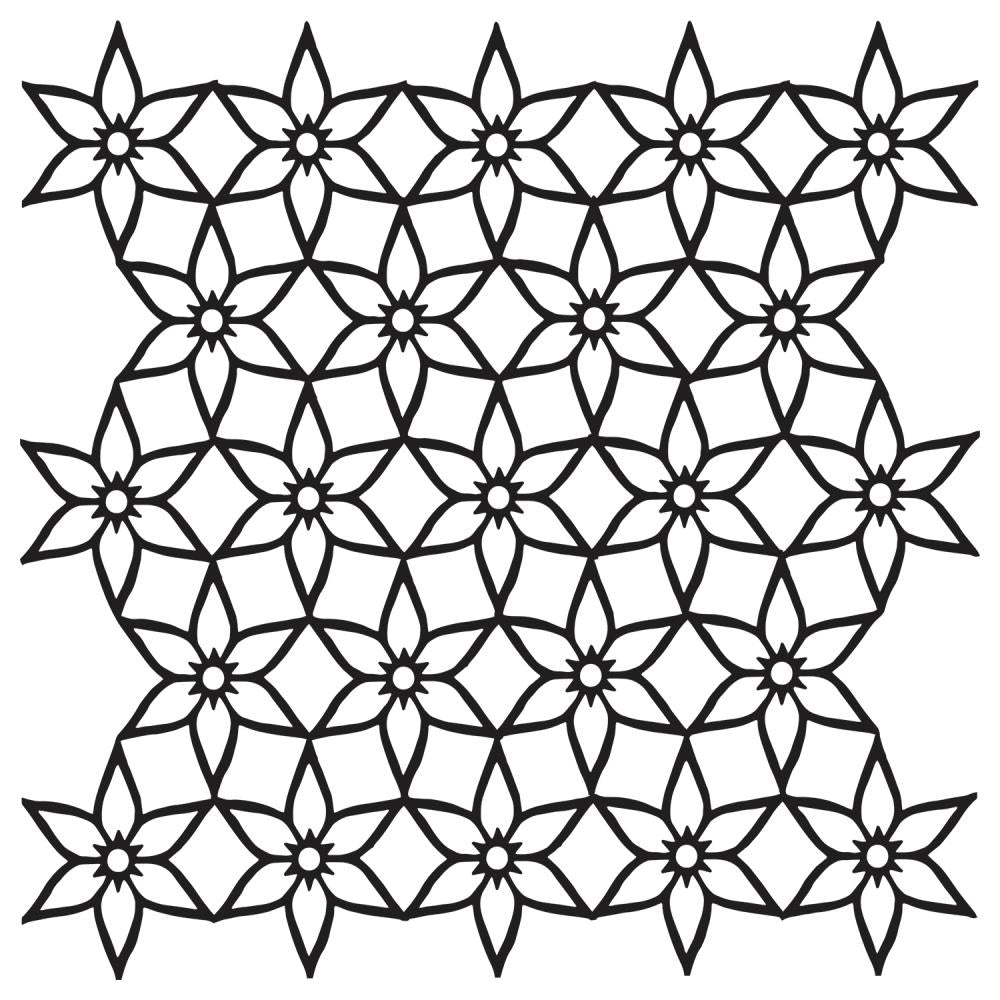 Crafter's Workshop Template 12X12 - Starflower Net - Crafty Divas