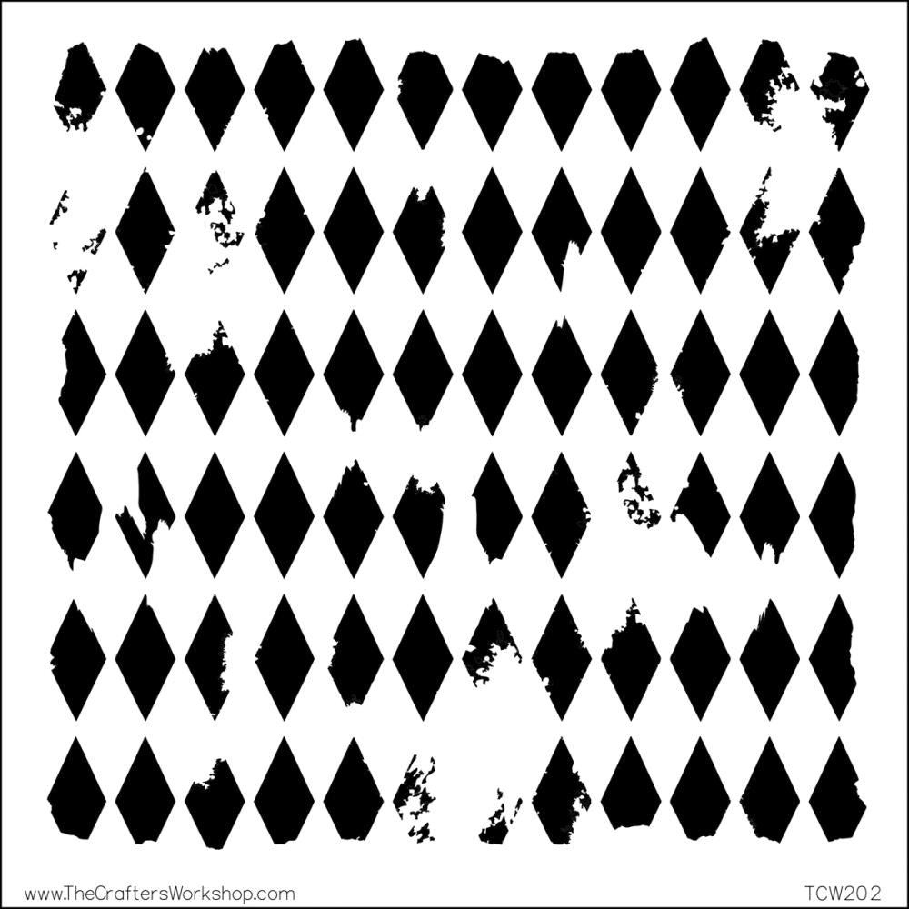 Crafters Workshop Template 6X6 - Harlequin - Crafty Divas