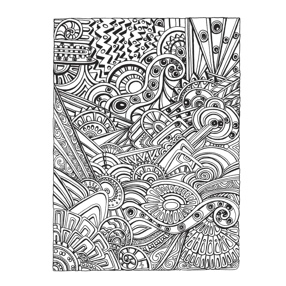 Creative Haven Colouring Book - Entangled - Crafty Divas