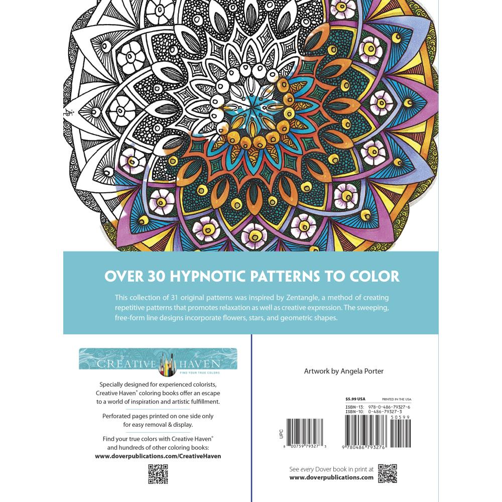 Creative Haven Colouring Book - Entangled - Crafty Divas
