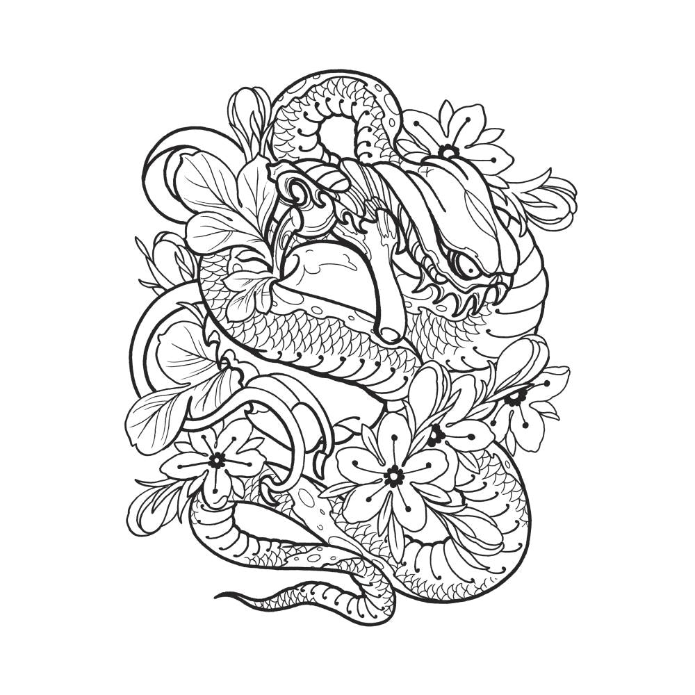 Creative Haven Colouring Book - Modern Tattoo Designs - Crafty Divas