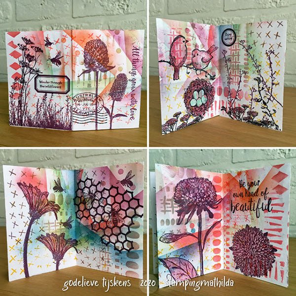 Darkroom Door Small Stencil - Grunge Borders - Crafty Divas