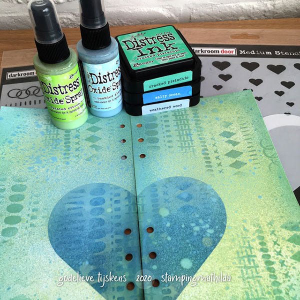 Darkroom Door Small Stencil - Grunge Borders - Crafty Divas
