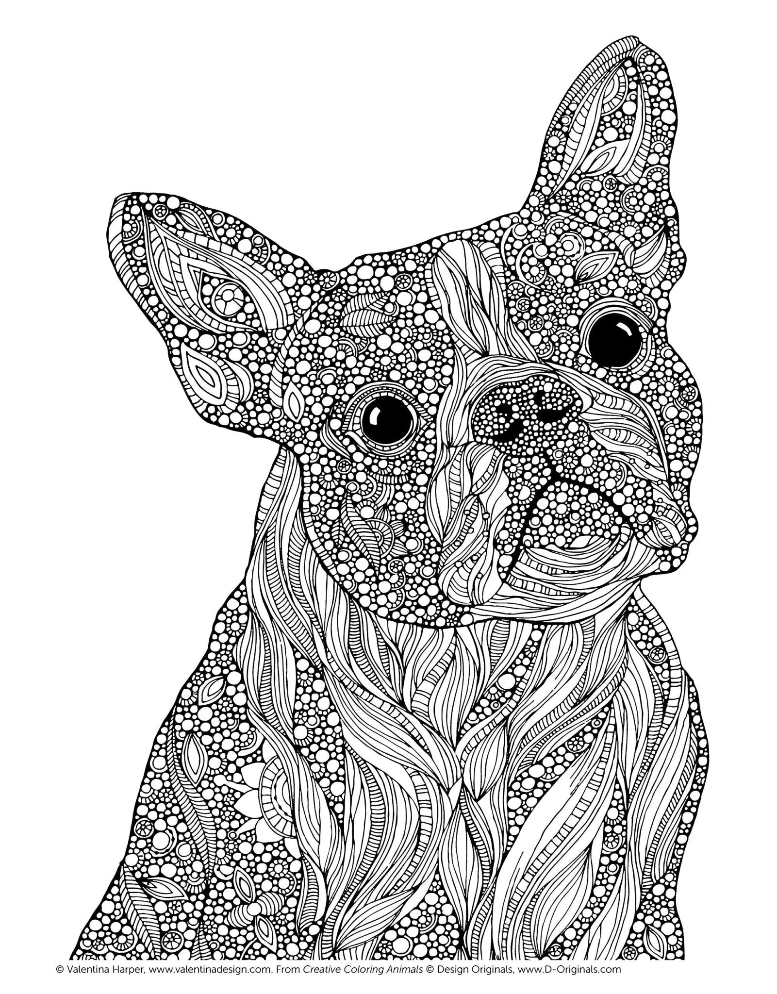 Design Originals Colouring Book - Creative Coloring Animals - Crafty Divas