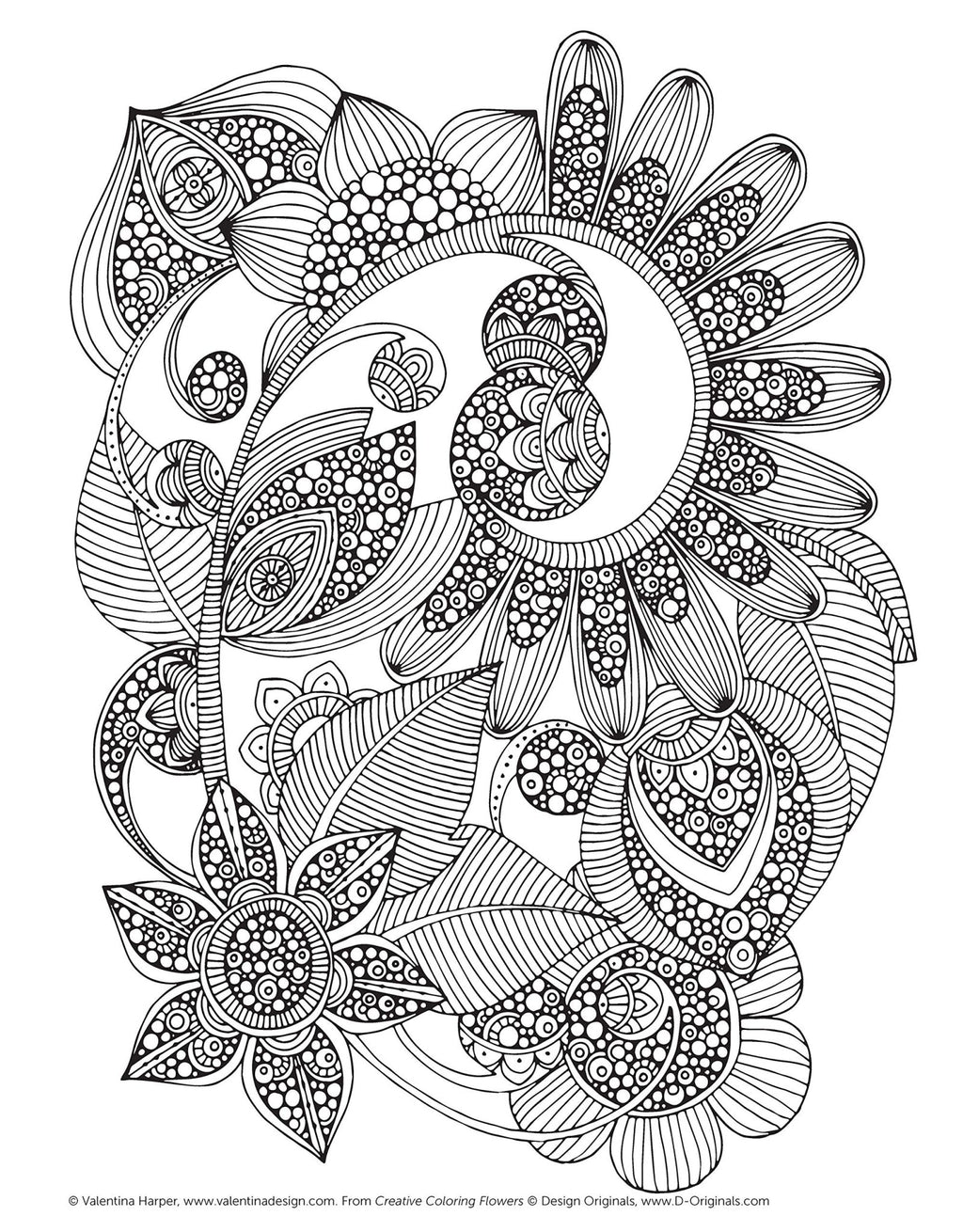 Creativity Colouring In Design Originals Colouring Book - Creative Coloring Flowers
