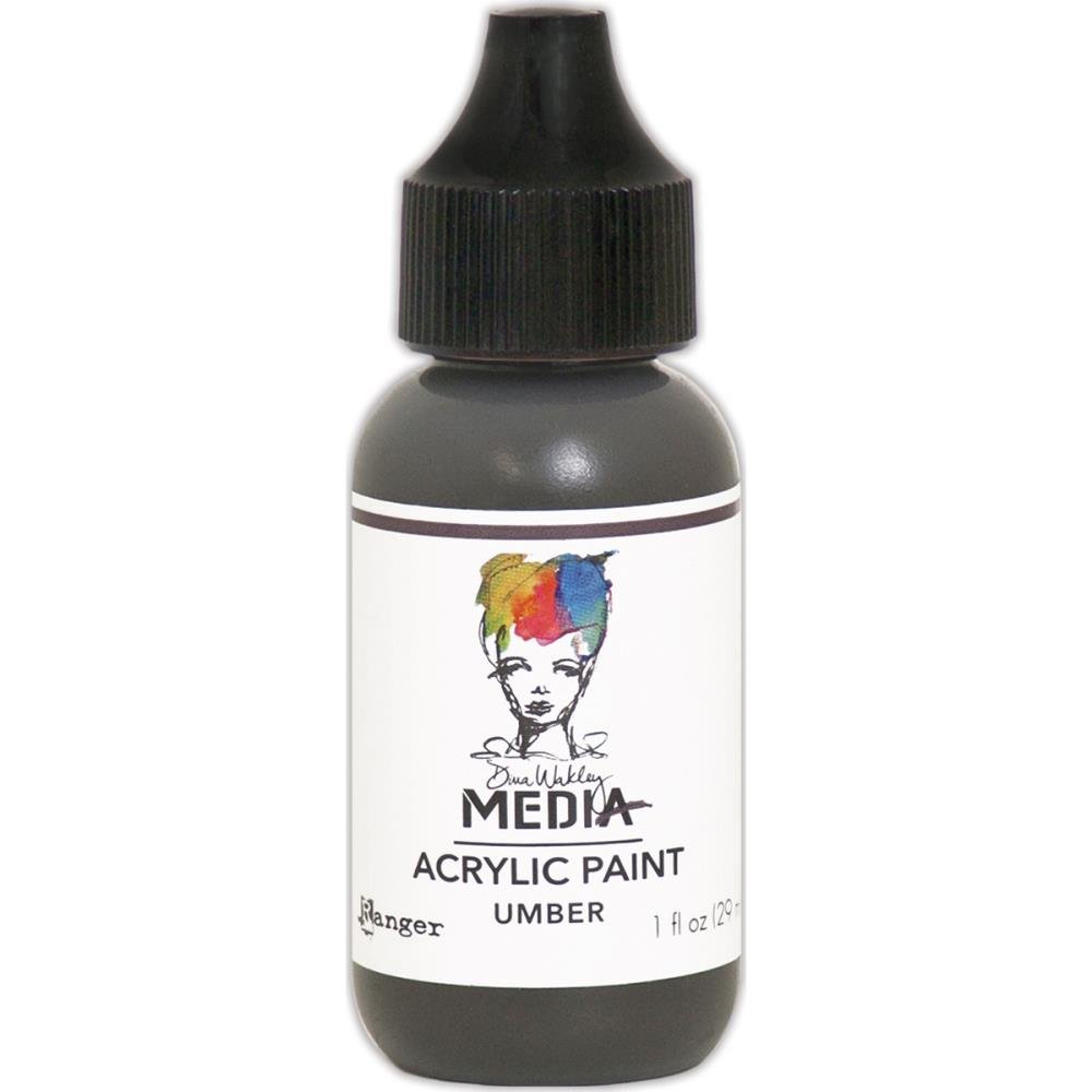 Dina Wakley Media Acrylic Paint - Umber - Crafty Divas