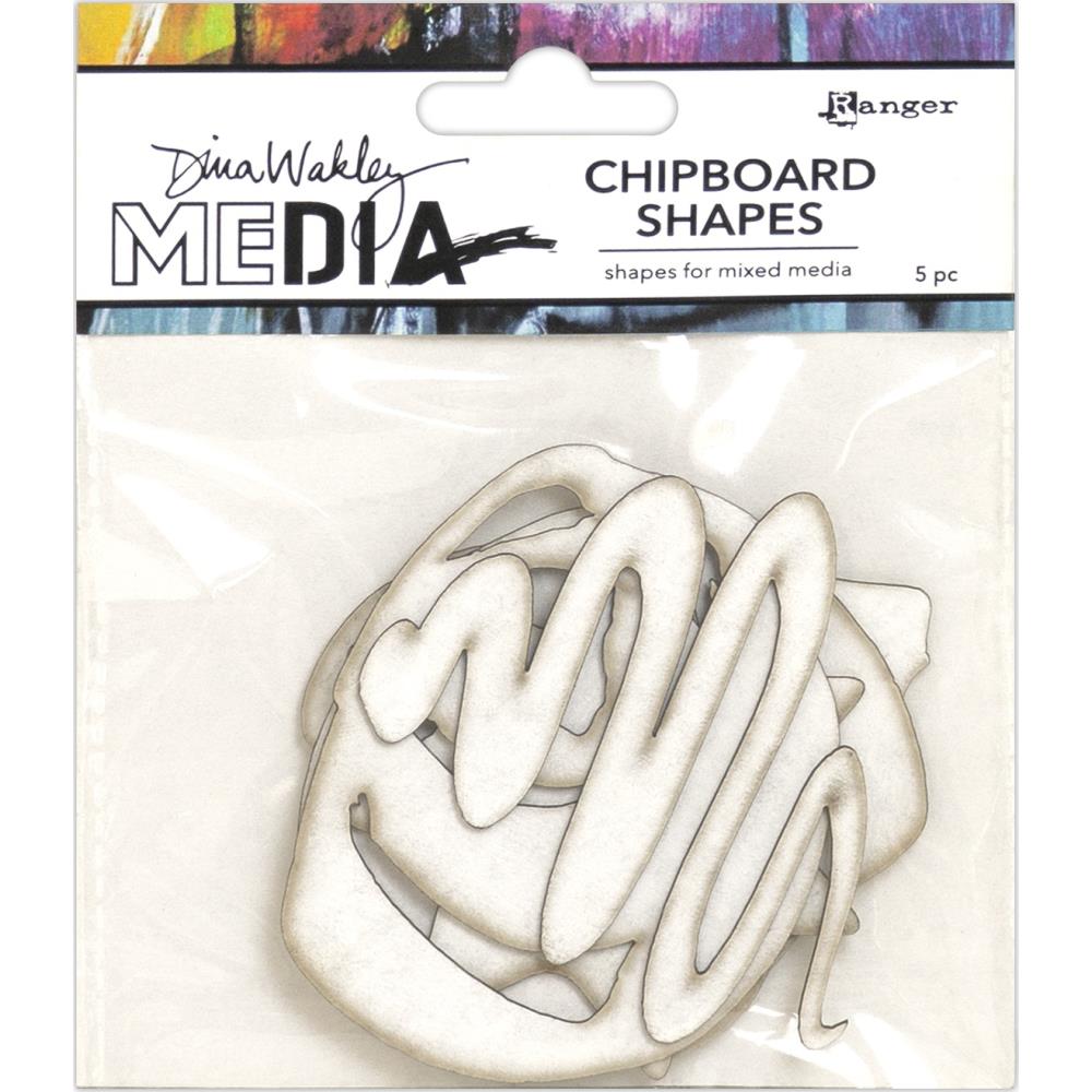 Dina Wakley Media Chipboard Shapes - Basics - Crafty Divas