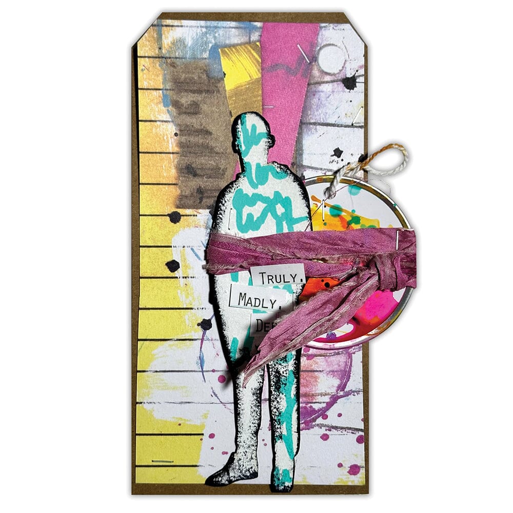 Dina Wakley Media Mixed Media Collage Sparks 6x4 - Collection 3 - Crafty Divas