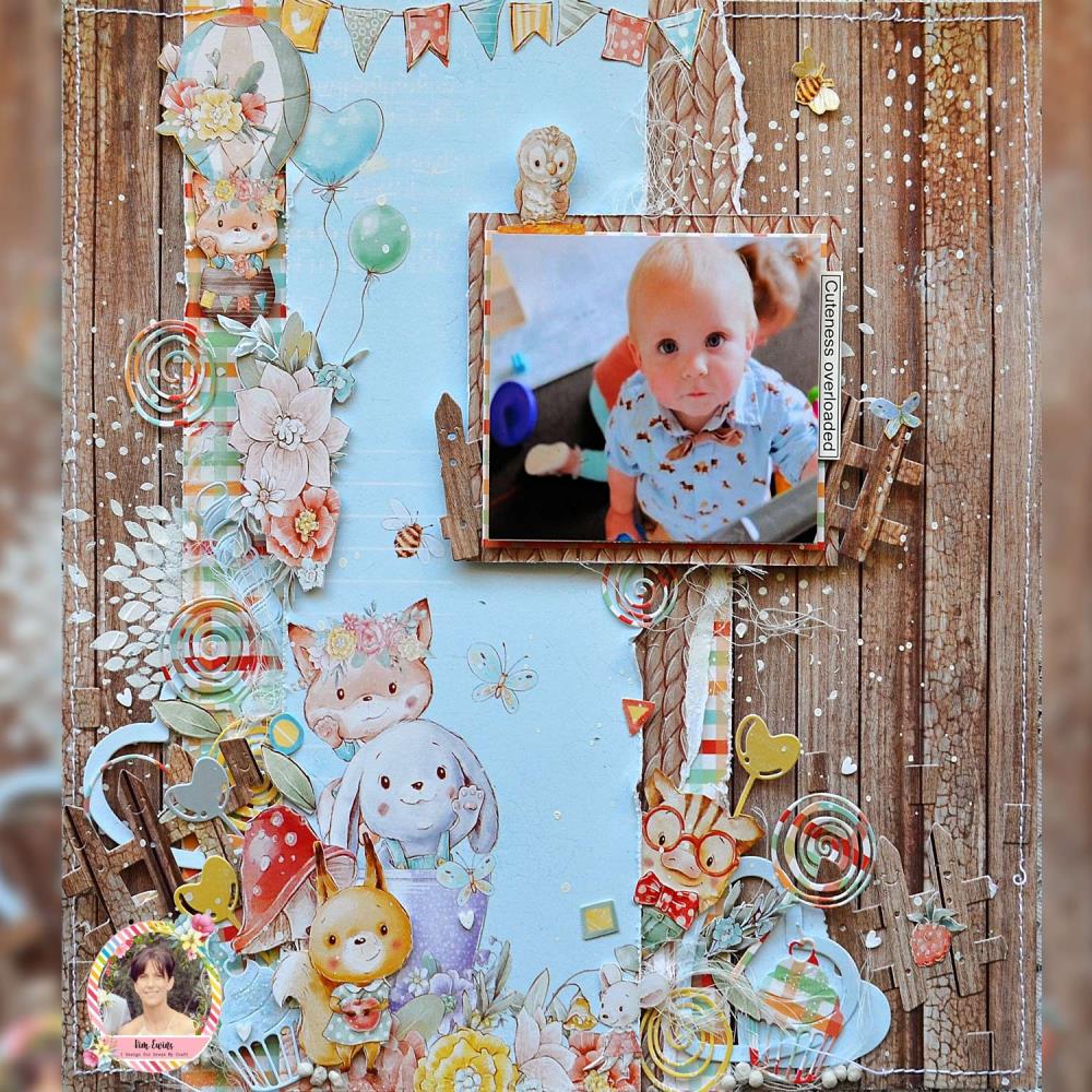 Dress My Craft Image Sheet 240gsm A4 - Kidland Motif - Crafty Divas
