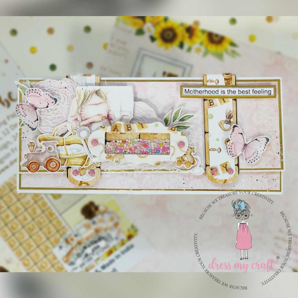 Dress My Craft Image Sheet 240gsm A4 - Mom To Be #2 - Crafty Divas