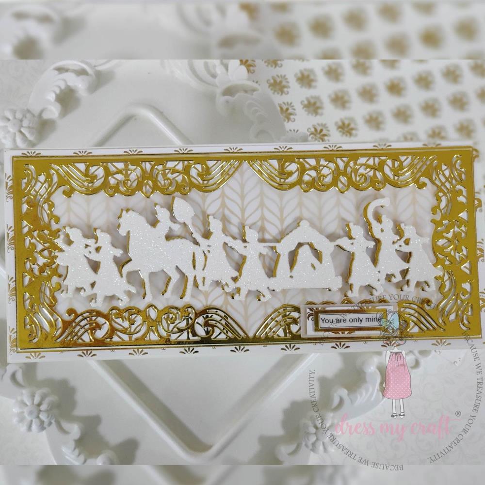 Dress My Craft Single-Sided Paper Pad 12X12 - Festive Vibes Foiled Designs - Crafty Divas