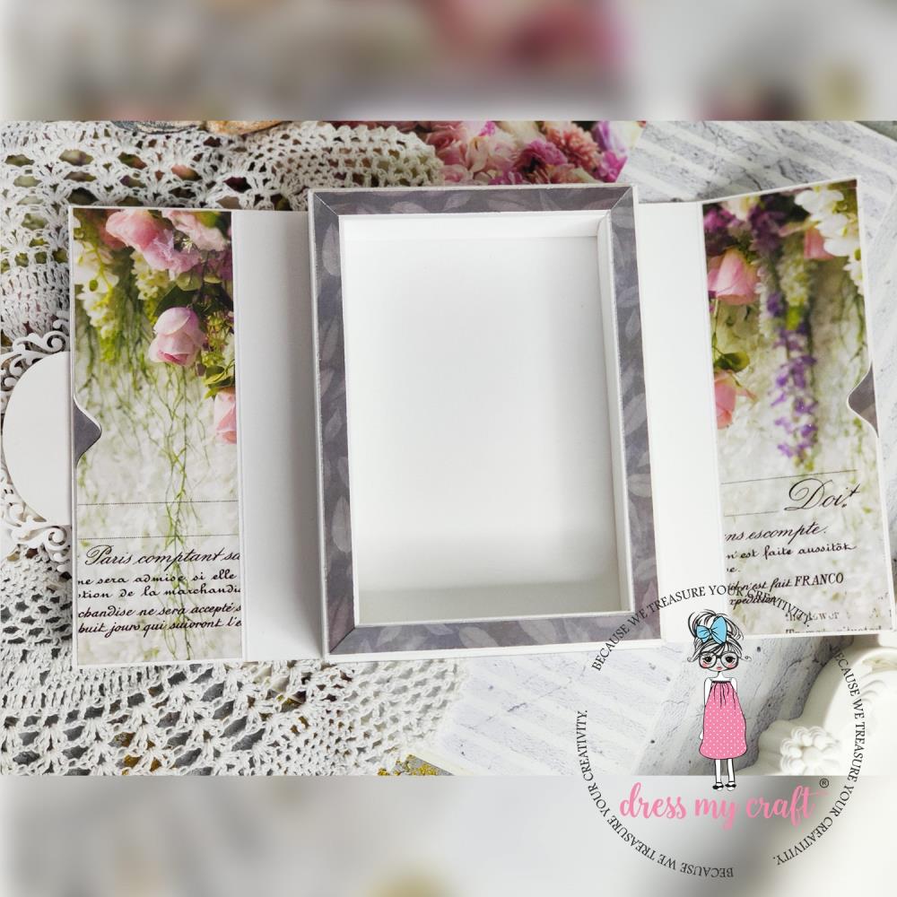Dress My Craft Single-Sided Paper Pad 12X12 - Wall Of Roses - Crafty Divas