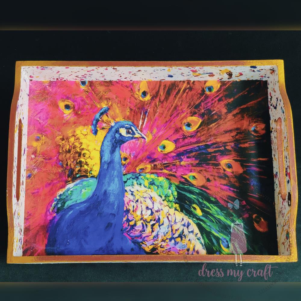 Dress My Craft Transfer Me Sheet A4 - Abstract Peacock - Crafty Divas