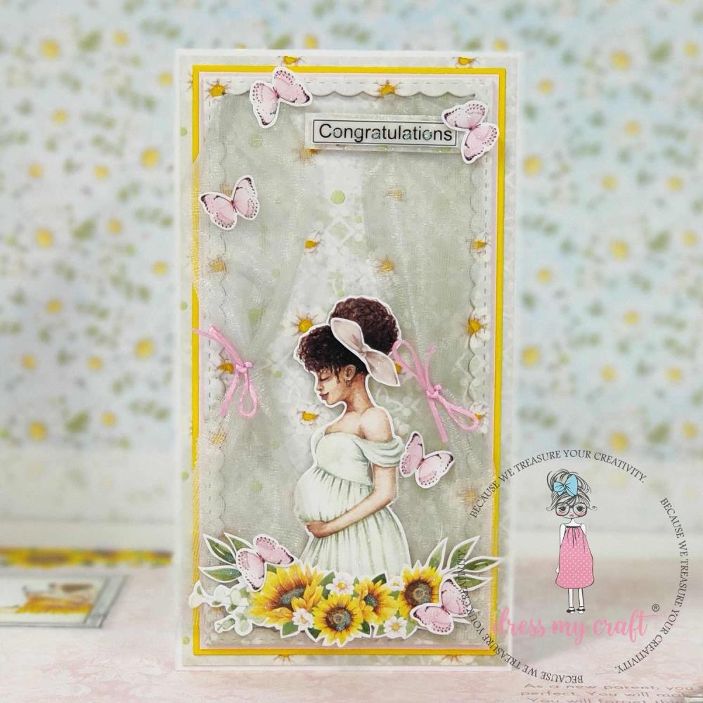 Dress My Craft Transfer Me Sheet A4 - Mom To Be #1 - Crafty Divas