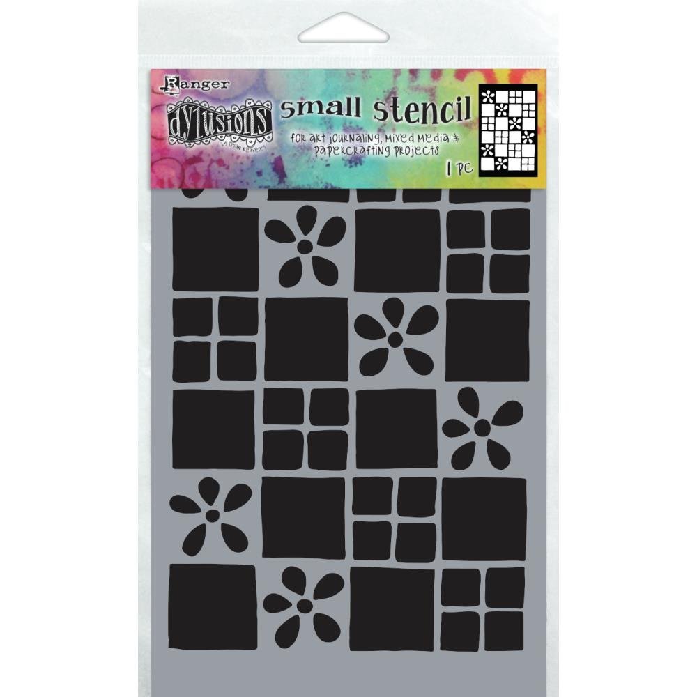 Dyan Reaveley's Dylusions Stencils 5X8 - Square Dance - Crafty Divas