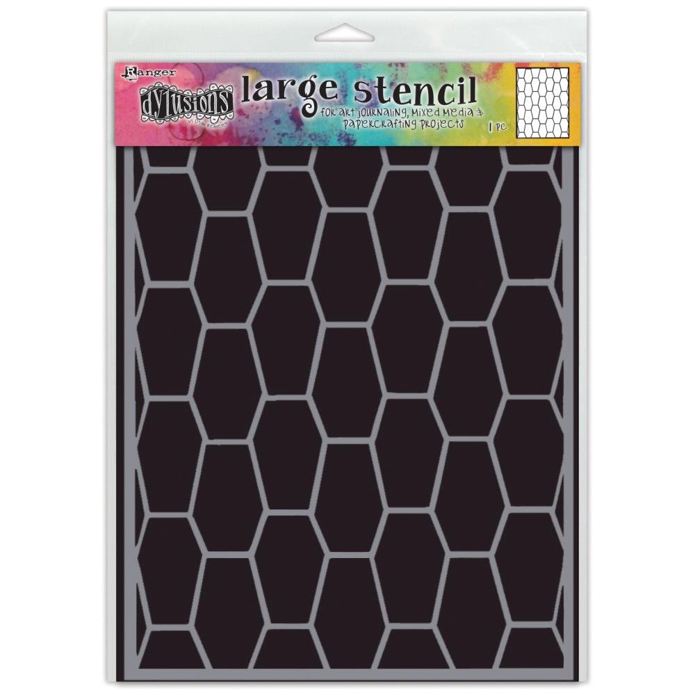 Dyan Reaveley's Dylusions Stencils 9x12 - Coffins - Crafty Divas