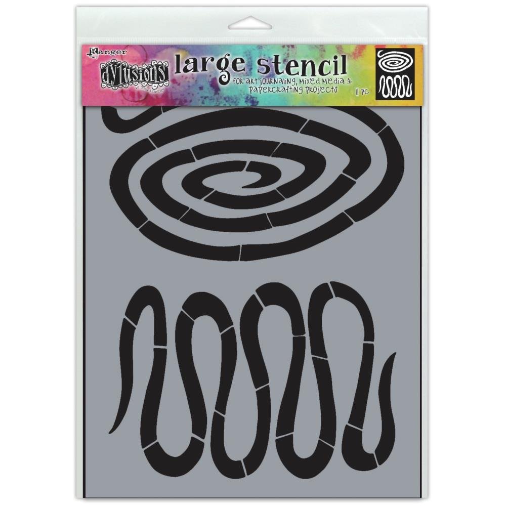 Dyan Reaveley's Dylusions - Stencils 9x12 - Down The Rabbit Hole - Crafty Divas