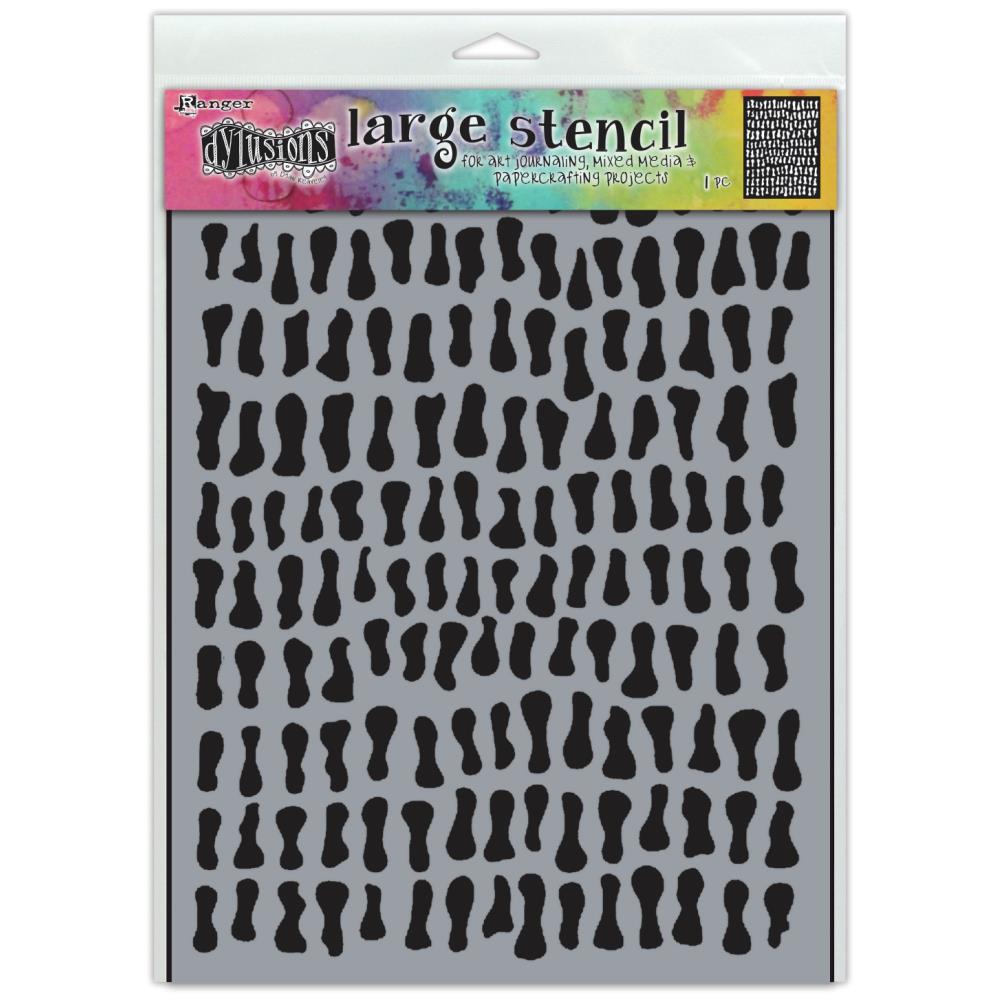 Dyan Reaveley's Dylusions - Stencils 9x12 - Golden Nuggets - Crafty Divas