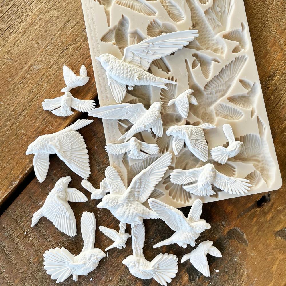 Finnabair Decor Moulds - Flocking Birds - Crafty Divas