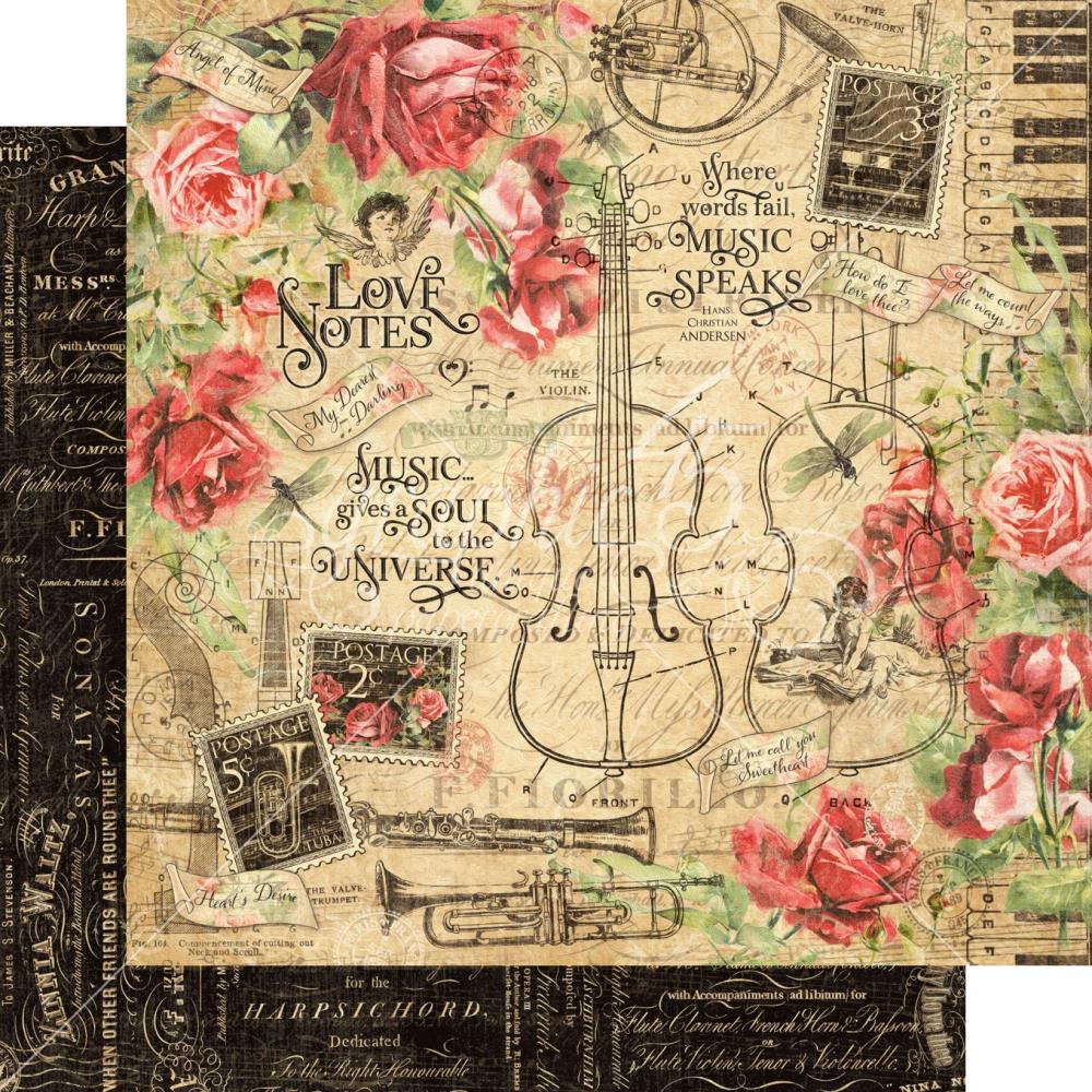 Graphic 45 - Deluxe Collector's Edition Pack 12x12 - Love Notes - Crafty Divas