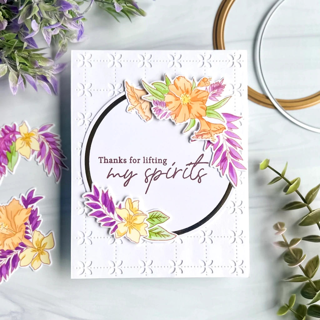 Pinkfresh Studio Stencils - Hibiscus Layering