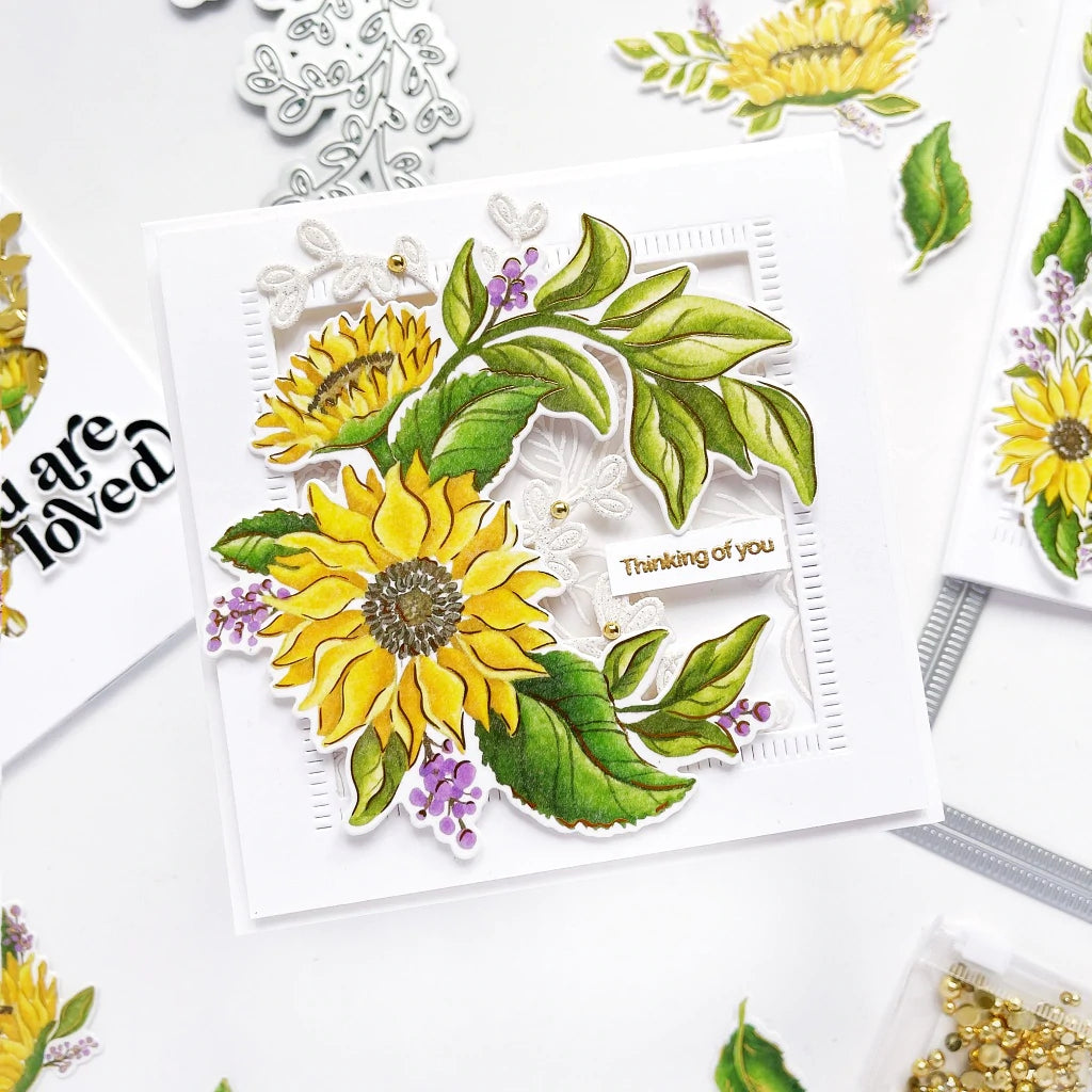 Pinkfresh Studio Die - Sunflowers